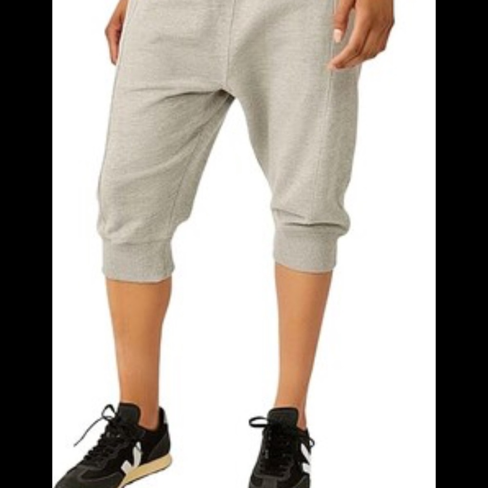 Free People Heather Gray Capri Sweatpants